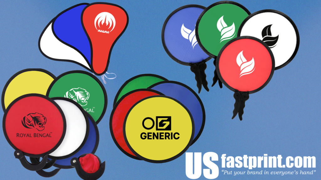 Custom promotional nylon fans for events